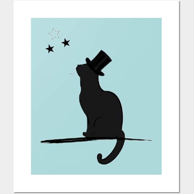 Gato con un sombrero Wall Art by WilsonQR